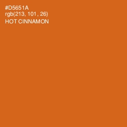 #D5651A - Hot Cinnamon Color Image